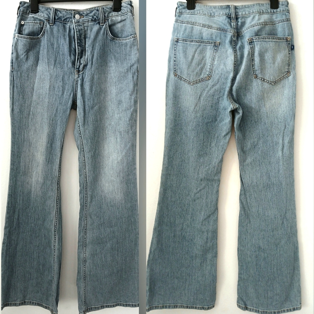 PILCRO Anthropologie High-Rise BOOTCUT JEANS Women's Pants SIZE 30 Button Fly